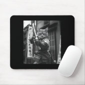 Grappige Japanse Samurai Cat Meme Martial Arts Dad Muismat (Met muis)