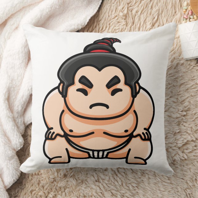 Grappige Japanse Sumoworstelaar Kussen (Deken)