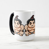 Grappige Japanse Sumoworstelaar Magische Mok (Voorkant links)