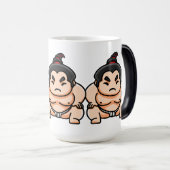 Grappige Japanse Sumoworstelaar Magische Mok (Voorkant rechts)