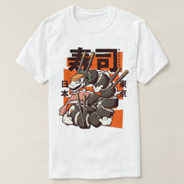 Grappige Japanse Sushi Dragon Roll T-shirt
