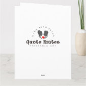 Grappige jaren 50 huisvrouw kaart (Achterkant)