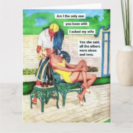 Grappige jaren 50 huisvrouw kaart