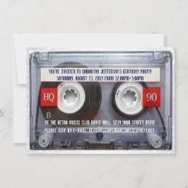 Grappige jaren '80 Cassette Mixtape Party Kaart