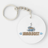 Grappige Java-koffie Sleutelhanger (Voorkant)
