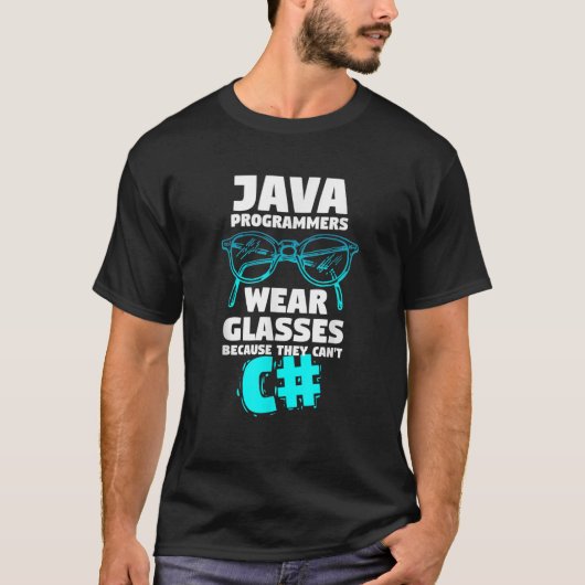 Grappige Java Programmeur Quote Computer Science H T-shirt (Voorkant)
