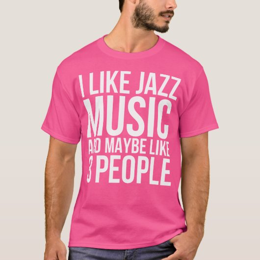 Grappige jazzmuziek t-shirt (Voorkant)