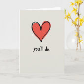Grappige 'Je Doet Het Goed' Valentijnkaart Kaart (Gele Bloem)