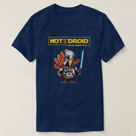 Grappige Jedi Turkije Droid T-shirt (Design voorkant)