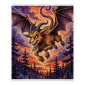 Grappige Jersey Devil Cryptid Poster (Voorkant)