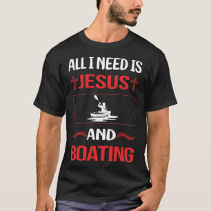 Grappige Jesus Boating T-shirt