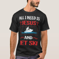 Grappige Jesus Jet Ski Skiën Water Scooter Persoon