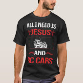 Grappige Jesus RC Auto's T-shirt (Voorkant)