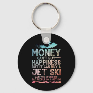 Grappige Jet Ski-kunst voor mannen vrouwen kindere Sleutelhanger