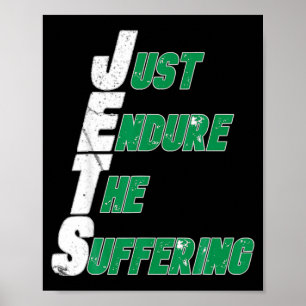 Grappige Jets doorstaan gewoon het ellendige voetb Poster