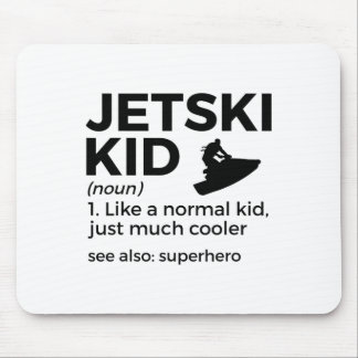 Grappige Jetski Jongere Definitie Jet Skiën _1 Muismat