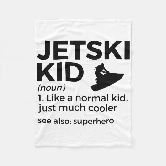 Grappige Jetski Jongere Definitie Jetskiën _1  Fleece Deken (Voorkant)