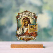 Grappige Jezus 404 Fout Webontwikkelaar Programmeu Acryl Bord (Neutraal)
