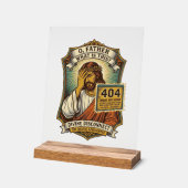 Grappige Jezus 404 Fout Webontwikkelaar Programmeu Acryl Bord (Hoek)