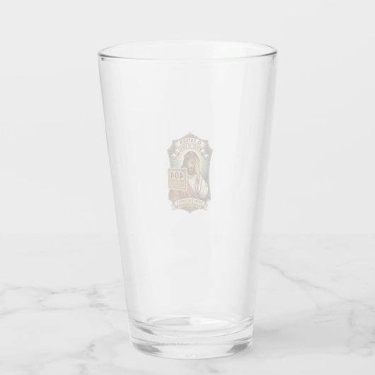 Grappige Jezus 404 Fout Webontwikkelaar Programmeu Glas (Achterkant)