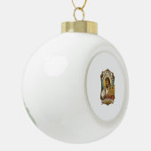 Grappige Jezus 404 Fout Webontwikkelaar Programmeu Keramische Bal Ornament (Links)