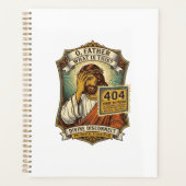 Grappige Jezus 404 Fout Webontwikkelaar Programmeu Planner (Voorkant)