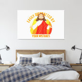 Grappige Jezus Canvas Afdruk (Insitu (Slaapkamer))