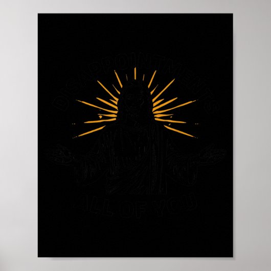 Grappige Jezus christelijke gebeden - Teleurstelli Poster (Voorkant)