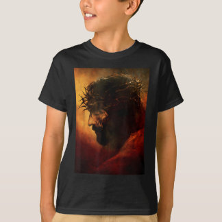 Grappige Jezus Christus Met Doornenkroon Grafisch  T-shirt