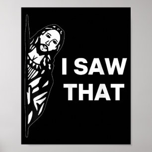 Grappige Jezus die ik zag Poster