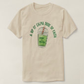 Grappige Jezus en Macha, geloof matcha T-Shirt (Design voorkant)