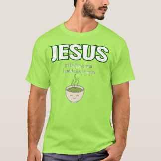 grappige jezus en matcha, matcha groen T-shirt
