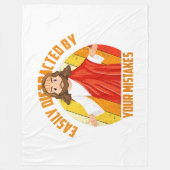 Grappige Jezus Fleece Deken (Voorkant)