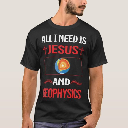 Grappige Jezus Geofysicus T-shirt (Voorkant)