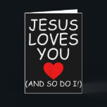 Grappige Jezus Houdt Van Jou En Dat Doe Ik Ook Jez Kaart<br><div class="desc">Grappige Jezus Houdt Van Jou En Dat Doe Ik Ook Jezus Christen Religieus</div>