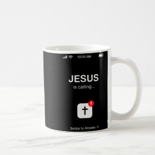 Grappige Jezus Is Bellen Christelijke Religieuze H Koffiemok