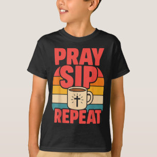 Grappige Jezus Koffie Christelijk Geloof T-shirt