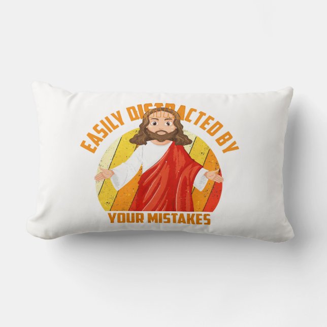 Grappige Jezus Kussen (Voorkant)