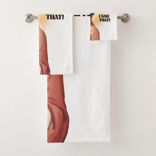Grappige Jezus Meme dat zag ik Bad Handdoek (Insitu)