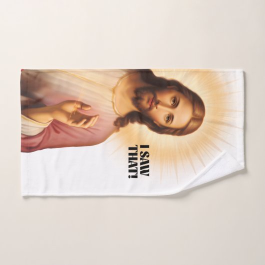 Grappige Jezus Meme dat zag ik Bad Handdoek (Handdoek)