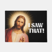 Grappige Jezus Meme dat zag ik Deurmat (Voorkant)