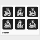 Grappige Jezus Meme Waar heb ik dat gezegd? Vierkante Sticker (Vel)