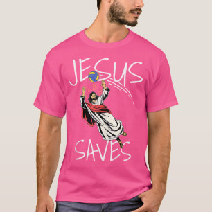 Grappige Jezus redt volleybalteam T-shirt
