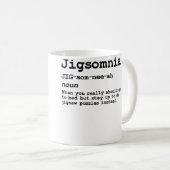Grappige Jigsaw Puzzel Liefhebber - Jigsomnia Defi Koffiemok (Voorkant rechts)