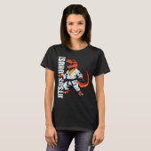 Grappige Jitsusaurus T-rex Braziliaanse Dinosaur B T-shirt (Voorkant volledig)