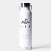 Grappige Jiu Jitsu-definitie | Persoonlijk monogra Waterfles (Voorkant)