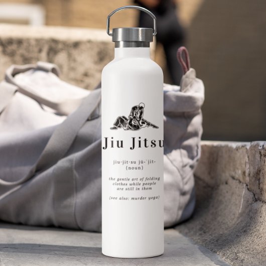 Grappige Jiu Jitsu-definitie | Persoonlijk monogra Waterfles