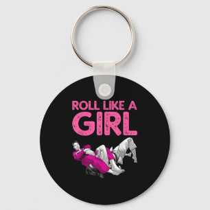 Grappige Jiu Jitsu Kunst voor Vrouwen Meisjes Kind Sleutelhanger