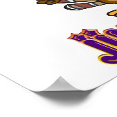 grappige jive turkey cartoon met tekst poster (Hoek)