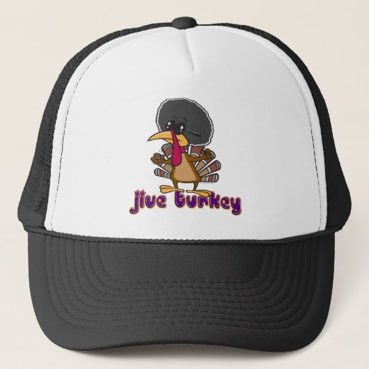 grappige jive turkey cartoon met tekst trucker pet (Voorkant)